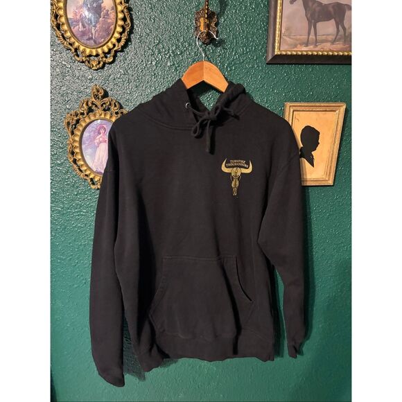 Turnpike Troubadours Hoodie Mens Large Black Skull Red Dirt Country Music Band - Picture 1 of 3